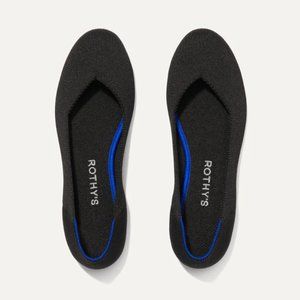 Rothy's "The Flat" Solid Black size 10 Gently Used